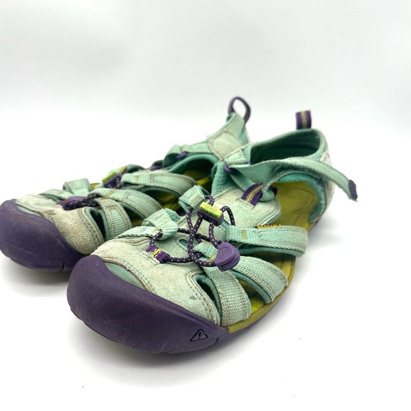 Keen Turquoise Fisherman  Strappy Hook And Loop Waterproof  Sandals Women Size 6 - Picture 1 of 5